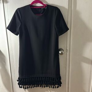 Zara little black tassel / cocktail dress size small